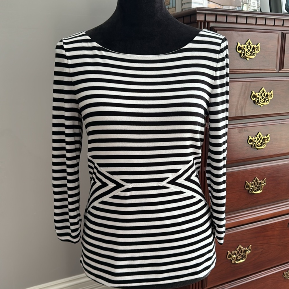 Stripe knit top